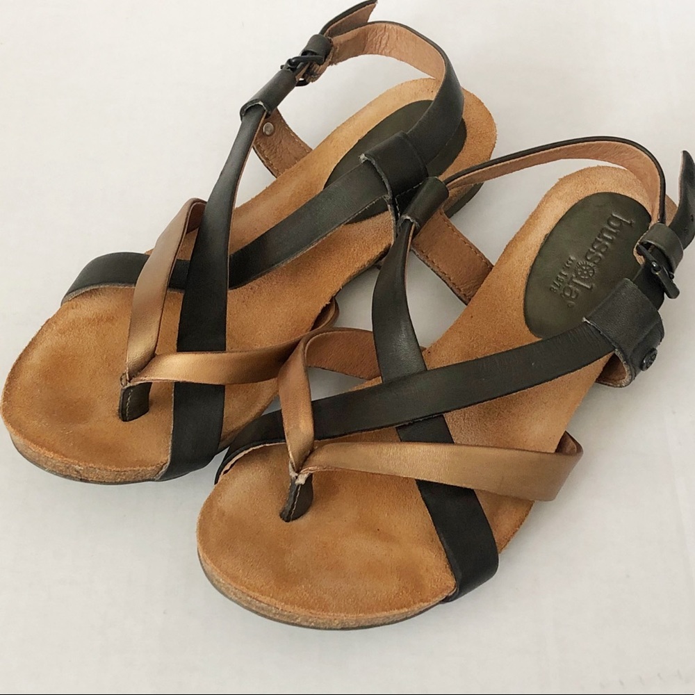 Bussola leather Maynila sandal adjustable size 38